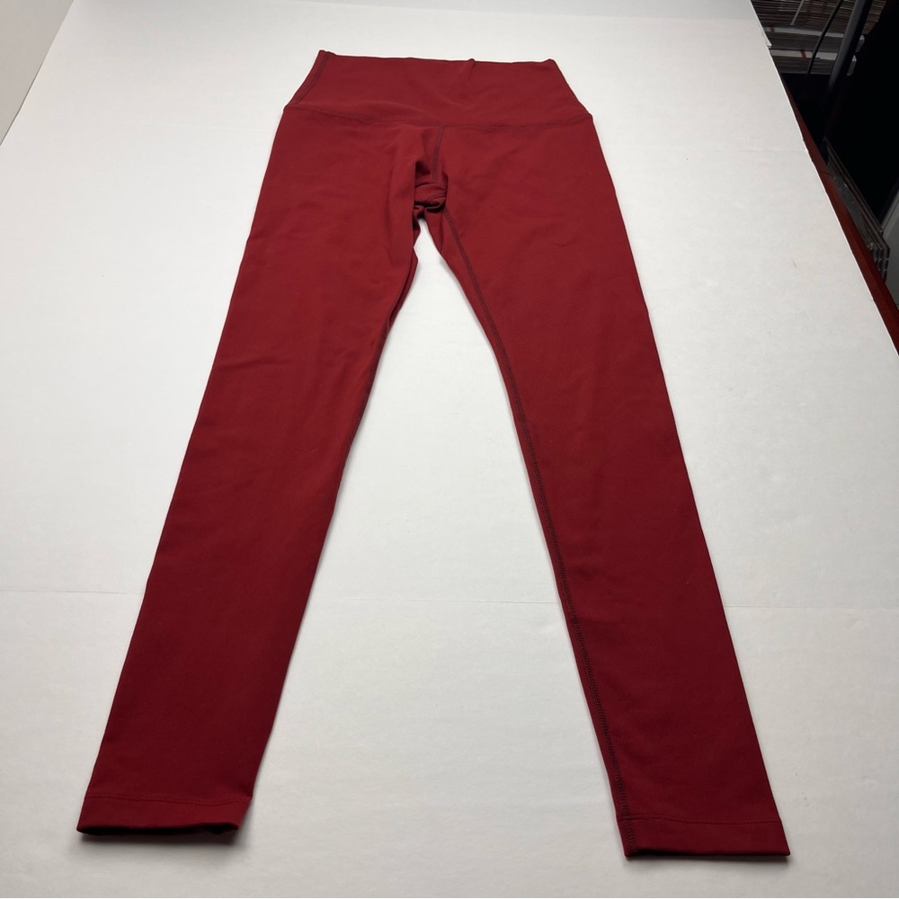 KiraGrace Womens Size Small Burgundy Legging High Waist Athletic Workout Gym